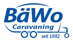 Logótipo BäWo Caravaning, ein Betrieb der Riesaer Bauservice GmbH