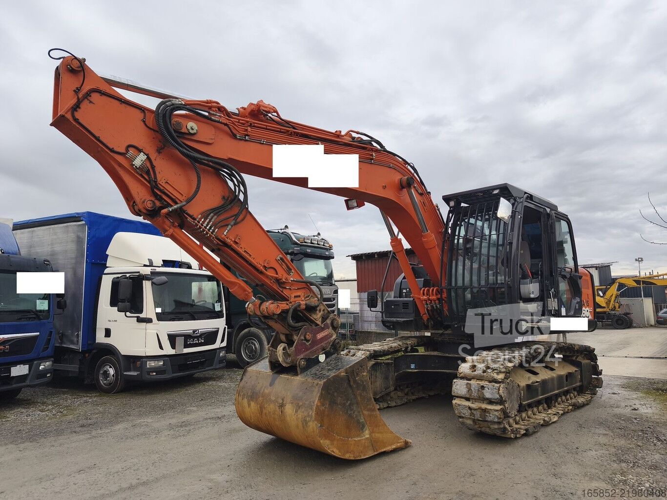 はまち ⇒ Hitachi ZX160LC-6 Kettenbagger Schnellwechsler Tieflöffel