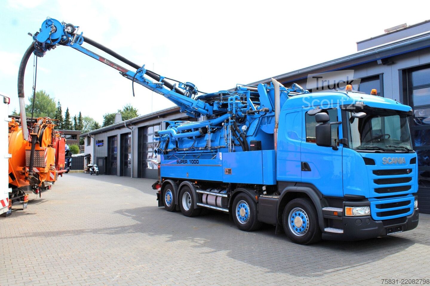 ⇒ SCANIA G450 8x2 Wiedemann SUPER1000 WRG Edelstahl-INOX