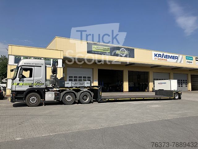 ▷ Meusburger 1-Achs-Tiefbett-Sattelauflieger gebraucht kaufen bei  TruckScout24