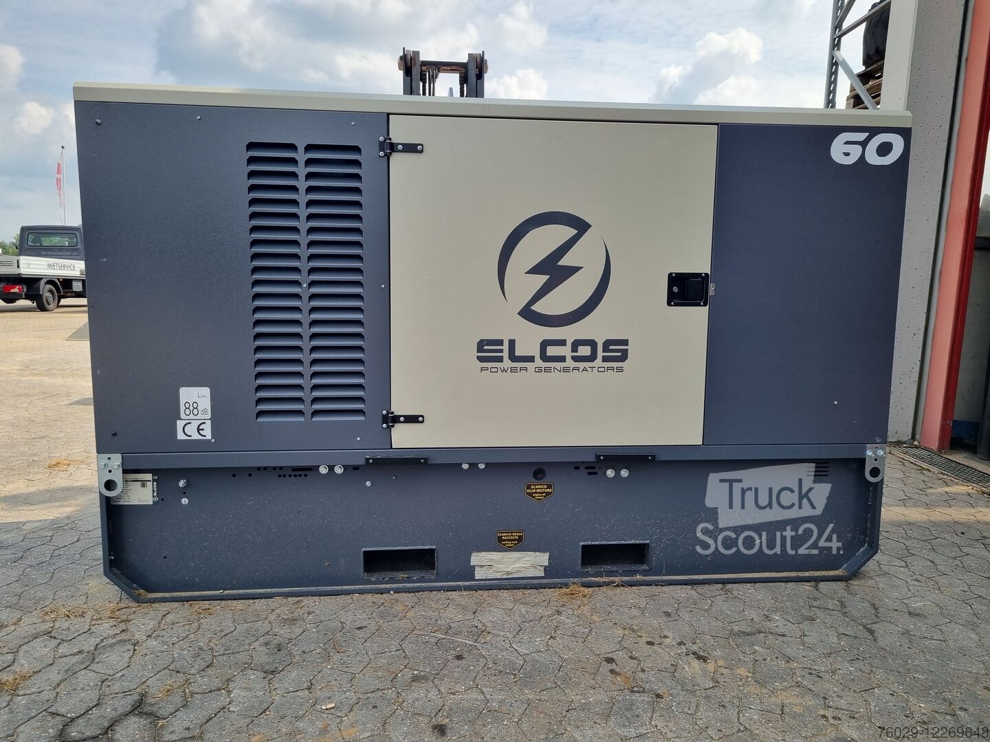 Groupe électrogène ELCOS Stromerzeuger 80kVA Machine D'exposition ...
