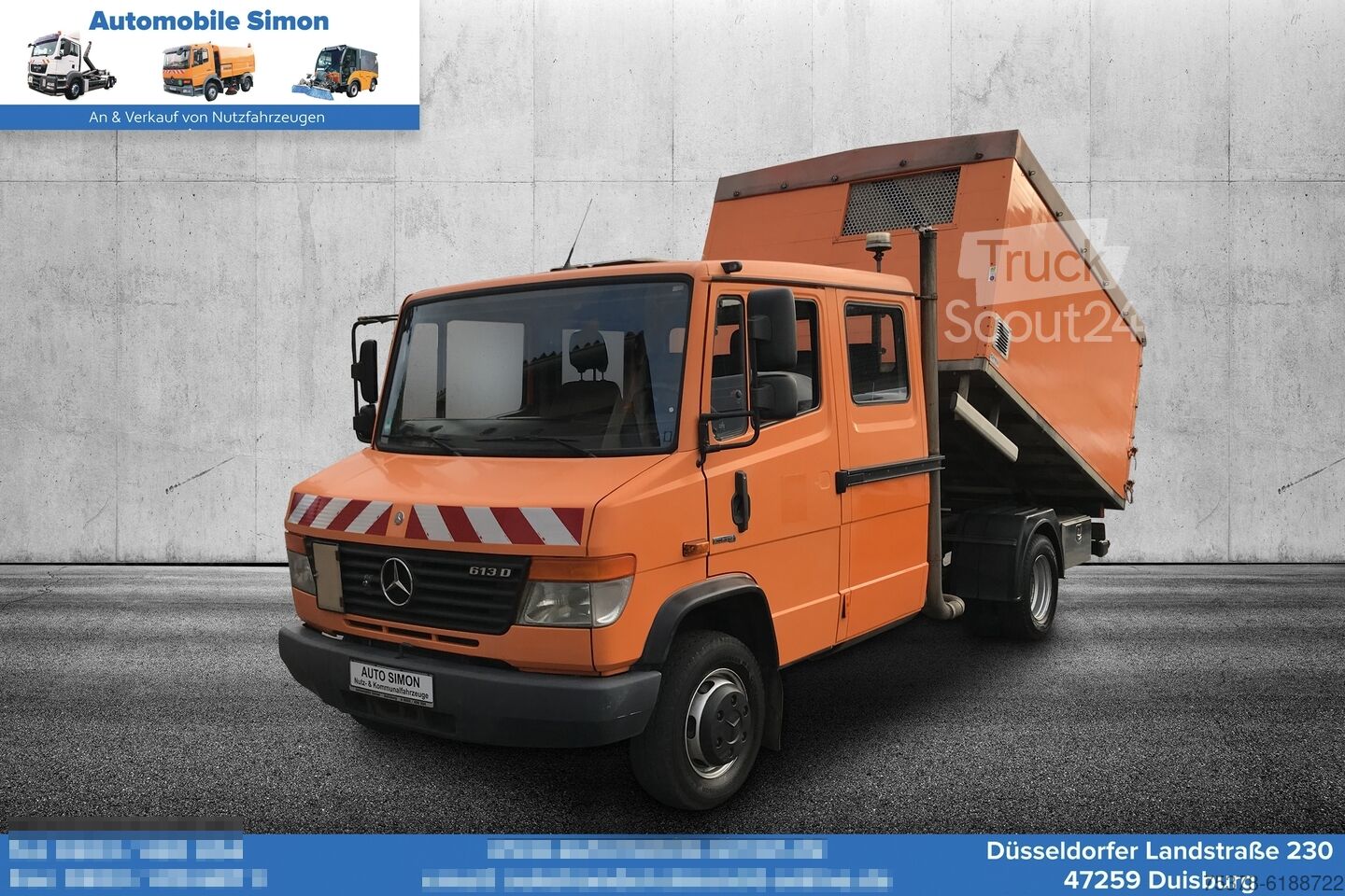 ⇒ Mercedes-Benz Vario 613 D Blue-Tec4 Kipper Automatik+1.Hand