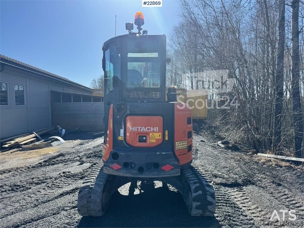 ⇒ Hitachi ZX38U-6 Mini Excavator – Rototilt – 3 Buckets – Hy