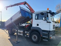 Pašizgāzējs ar celtni MAN TGA 18.320 4X2 TIPPER EURO 4 + CRANE PALFINGER ...