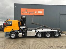 DAF CF 85.410 8x2 / HMF 3000 K6 crane (30T/m 6x ext...