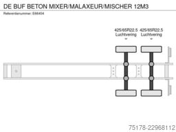 DE BUF BETON MIXER/MALAXEUR/MISCHER  12M3