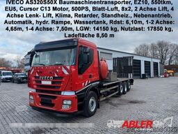 IVECO AS320S50 Baumaschinentransporter hydr. Rampe