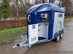 Cheval Liberté 2er Pferde Trailer Gold 3 premium blau Sattelkammer