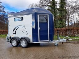 Cheval Liberté 2er Pferde Trailer Gold 3 premium blau Sattelkammer