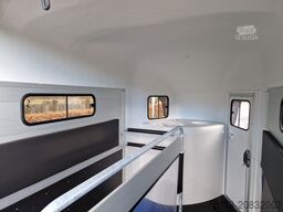 Cheval Liberté 2er Pferde Trailer Gold 3 premium blau Sattelkammer