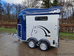 Cheval Liberté 2er Pferde Trailer Gold 3 premium blau Sattelkammer
