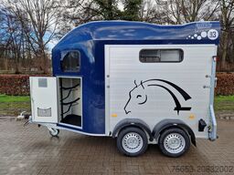 Cheval Liberté 2er Pferde Trailer Gold 3 premium blau Sattelkammer