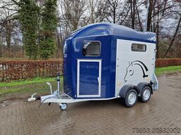 Cheval Liberté 2er Pferde Trailer Gold 3 premium blau Sattelkammer