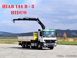 MERCEDES-BENZ ACTROS 2632 * HIAB 144B-3HIDUO+FUNK / 6x4