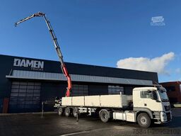 MAN TGS 18.480 4x4 + DEOM Oplegger met PALFINGER PK...