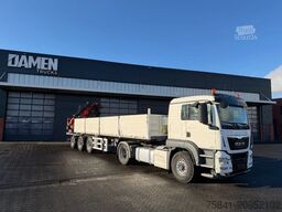 MAN TGS 18.480 4x4 + DEOM Oplegger met PALFINGER PK...