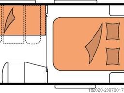 HOBBY De Luxe 460 SFf 1,5 T AUFL.,DUSCHAUSSTATTUNG