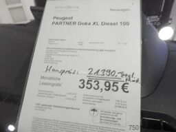 Peugeot  DOKA Lang 5-Sitzer Lkw flexibel Partner Spiegelmontior Klimaautomatik