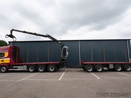 Scania R 580 V8 8X4 LOGTRANSPORT COMBI WITH KESLA 2112...