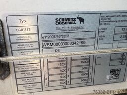 Schmitz Cargobull 3 achs Tautl 385/65 UNFALL Portal 2xLift