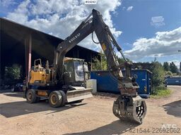 Volvo EW160E Wheeled Excavator w/ Elevating Cab and Grap