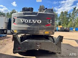 Volvo EW160E Wheeled Excavator w/ Elevating Cab and Grap