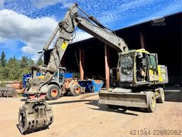 Volvo EW160E Wheeled Excavator w/ Elevating Cab and Grap