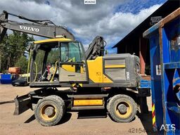 Volvo EW160E Wheeled Excavator w/ Elevating Cab and Grap