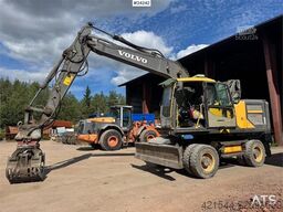Volvo EW160E Wheeled Excavator w/ Elevating Cab and Grap