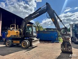 Volvo EW160E Wheeled Excavator w/ Elevating Cab and Grap