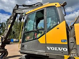 Volvo EW160E Wheeled Excavator w/ Elevating Cab and Grap
