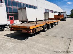 Möslein STO 3 Schwebheim  3 Achs Satteltieflader Plato 45 t GGfür Fertigteile, Baumaschinen oder Container