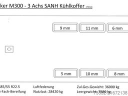 Merker 3 achs Carrier Maxima 1300 Portal 2,9m