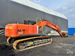 Hitachi ZX210LC-3 crawler excavator with digging bucket, g
