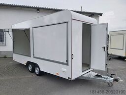 trailershop Retro 2 Verkaufsklappen 230Volt Innenlicht 520cm