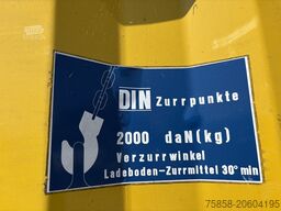 Krone Baustoff Wechselbrücke 7,45m Türen