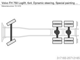 Volvo FH 750 Loglift, 6x4, Dynamic steering, Special ...
