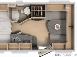 HYMER/ERIBA Eriba Feeling 425 1.600 kg, Schlafdach, Combi 4E