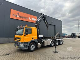 DAF CF 85.410 8x2 / HMF 3000 K6 crane (30T/m 6x ext...