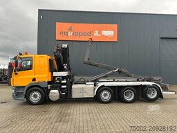 DAF CF 85.410 8x2 / HMF 3000 K6 crane (30T/m 6x ext...