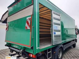 MERCEDES-BENZ 1624 L Koffer 7,30 m mit Tür + LBW 2t