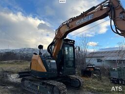 CASE CX85D SR w/ Rototilt, narrow bucket and tine bucke