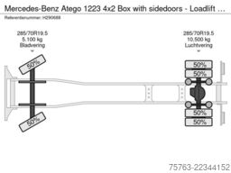 Mercedes-Benz Atego 1223 4x2 Box with sidedoors - Loadlift - ...