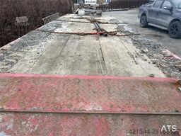 NC BT-24 3-axle equipment trailer with hydraulic ramp