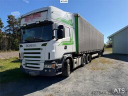 Scania R480 6x2 truck with a 3-axle Krone Profi Liner Nor