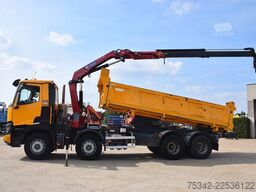 Renault C430 Tipper + Crane HMF