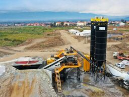 FABO mobile concrete mixing plants 100 m³/h