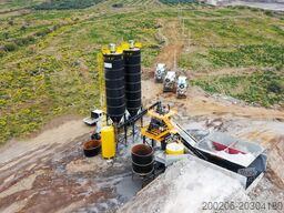 FABO mobile concrete mixing plants 100 m³/h