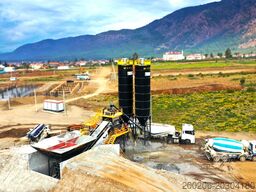 FABO mobile concrete mixing plants 100 m³/h