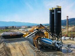 FABO mobile concrete mixing plants 100 m³/h